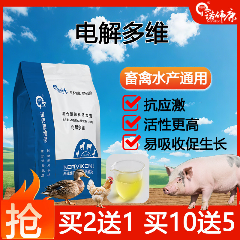 诺伟康电解多维兽用维生素添加剂