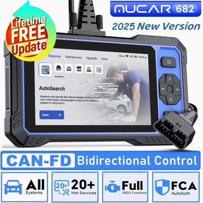 THINKCAR MUCAR 682 Professional Car Diagnostic Tool C AN FD.