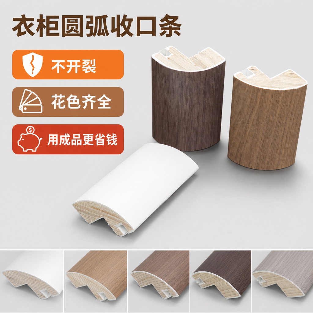 千年舟实木圆弧阳角条图片