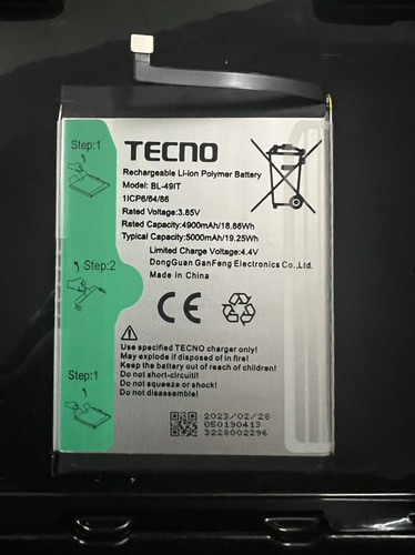 适用 传音TECNO BL-49IT电池/5000mAh TECNO BL-80AT全新原装电池