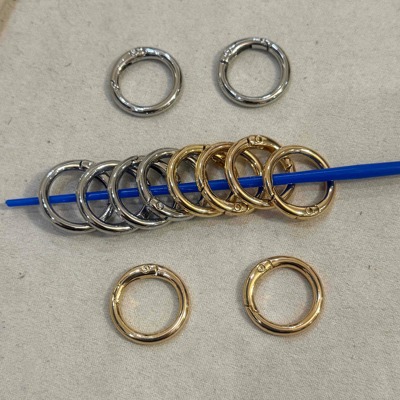 合金保色金银色弹簧扣DIY手机链