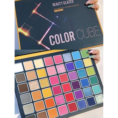 化妆师专用儿童舞台妆表演彩色眼影盘48色哑光彩虹盘防水防汗上色