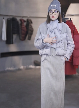 【清雅淡色】SHYNESS SPACE原创设计师白鸭绒羽绒服外套25TL4307