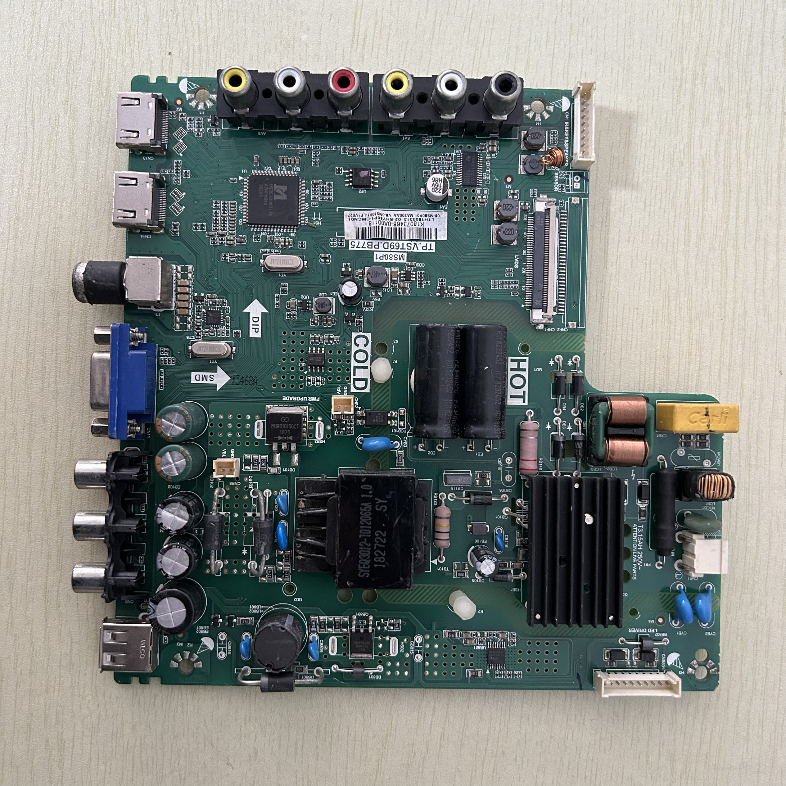 TCL L40F1B Y43F1B L40F3301主板TP.VST69D.PB775屏LVF400SSO