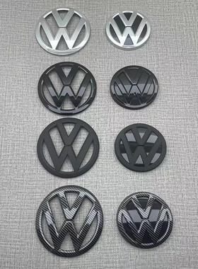 适用于14-17高尔夫7GOLF7/MK7改装黑色车标中网标替换原车前后标