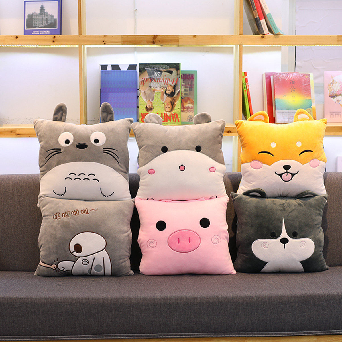 Pillow Blanket Dual use multi-function Triple Office Siesta blanket personality lovely summer quilt pillow foldin the Home Fabric , Pillow/Pillow  category - from Buy2taobao.com to provide professional Taobao agent buy service