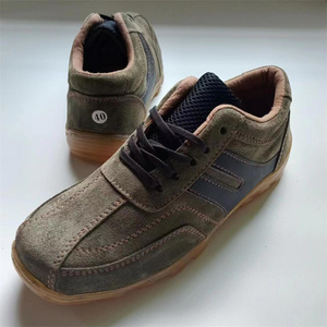 反毛真皮上新牛筋底上线结实户外工作防滑休闲日常透气男单鞋捡漏