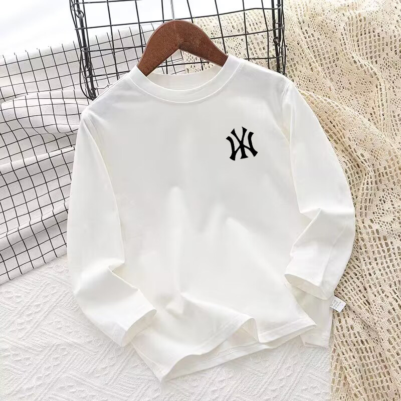 儿童纯棉长袖T恤2026春夏新款韩版休闲全棉体恤上衣男童打底衫潮