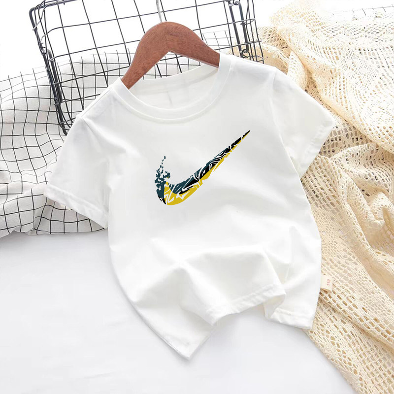 男童纯棉短袖T恤春夏款韩版时尚潮流儿童体恤休闲印花中大童上衣