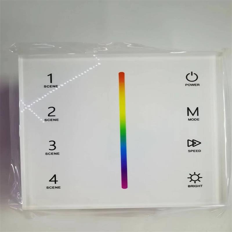低压LED单色双色温RGBW灯带控制器86面板无线触摸调光器遥控开关