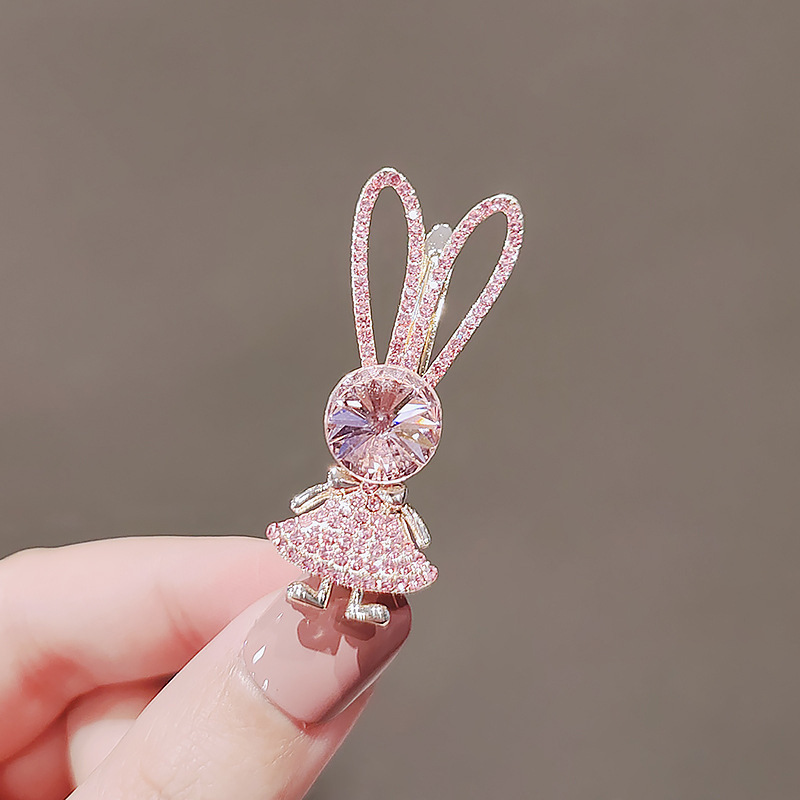 2022新款可爱兔子发夹刘海少女