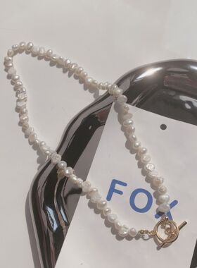 天然珍珠项链女2022年新款潮小众