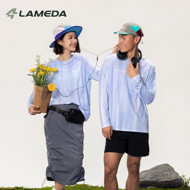 兰帕达男女宽松长袖骑行服啡常