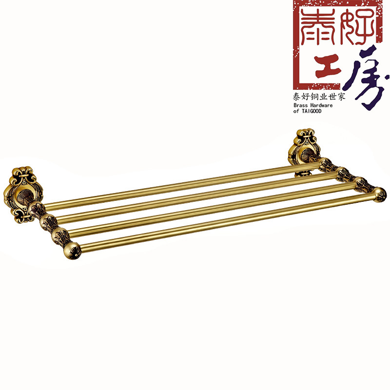 纯铜卫浴挂件置物架毛巾杆