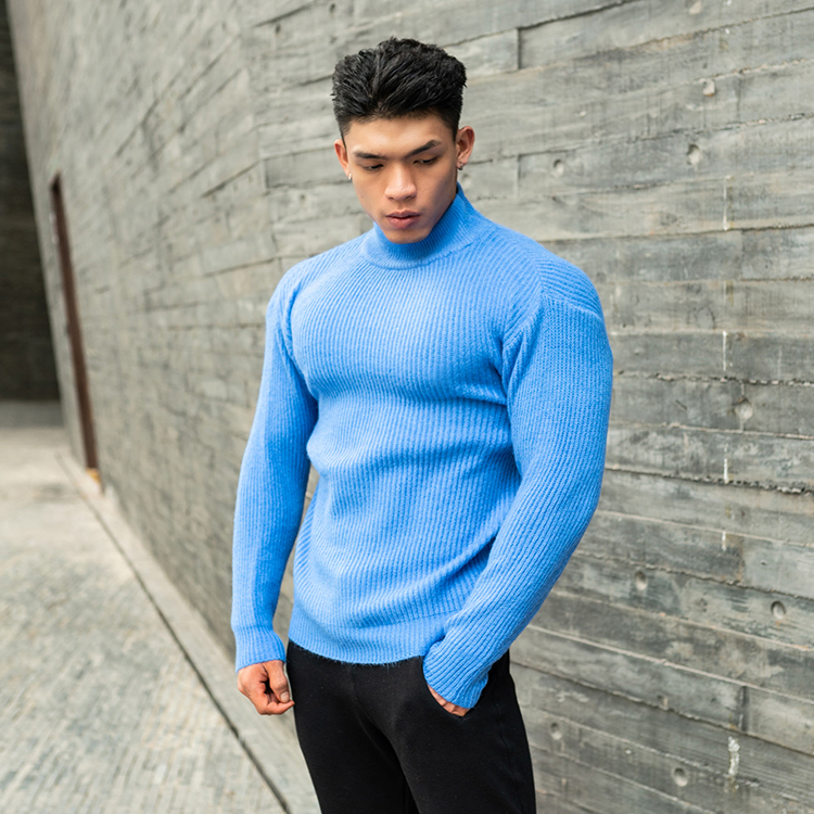 BERSERK 가을 겨울 신작 남성 트렌디 캐주얼 패션 스포츠 하프 터틀넥 스웨터 스웨터