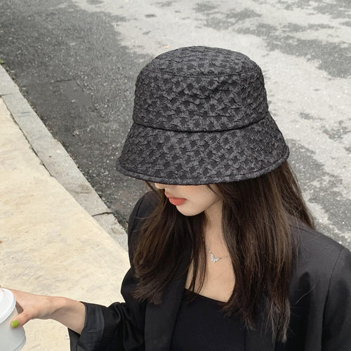 遮阳帽映画小众蕾丝ins风渔夫帽