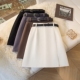 纯欲系侧开叉半身裙女2026年春夏防走光高腰a字裙显瘦百搭短裙子