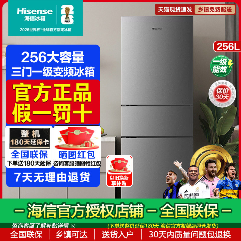Hisense/海信 BCD-251WYK1DPJ家用小型变频一级能效风冷无霜冰箱