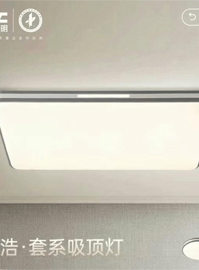 雷士照明简浩系列WCX11607现代简约led客厅吸顶灯卧室餐厅灯 安装