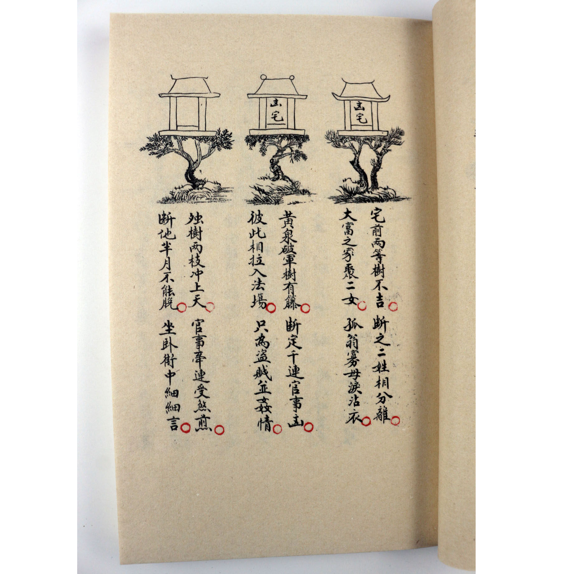 复古宣纸彩印地理阳宅秘本毛笔字帖 精品收藏