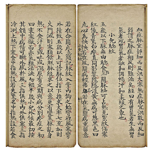 中医秘本精品手抄彩色线装字帖