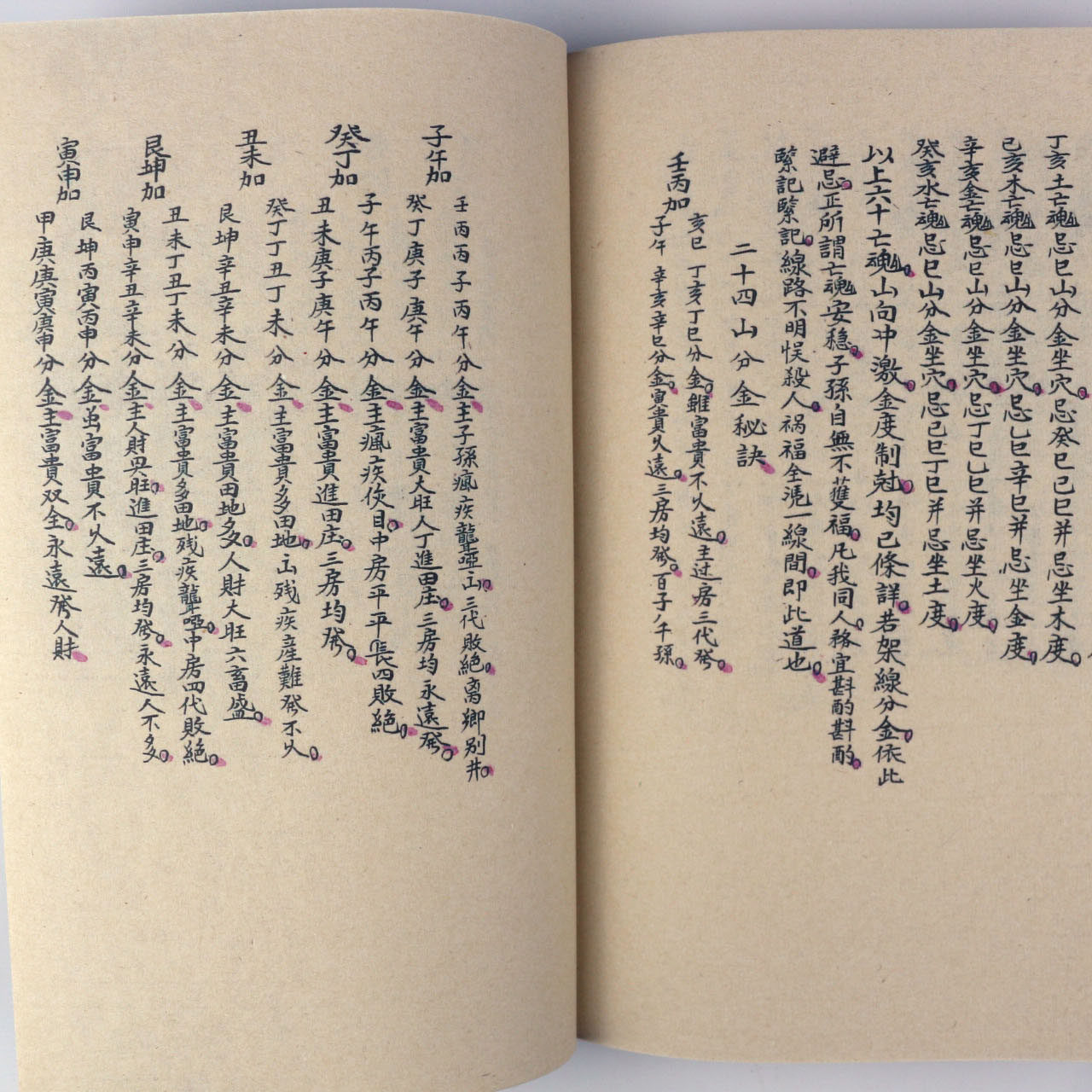 宣纸彩印 分金 度数 入地眼 堪舆论 毛笔字帖 精品收藏