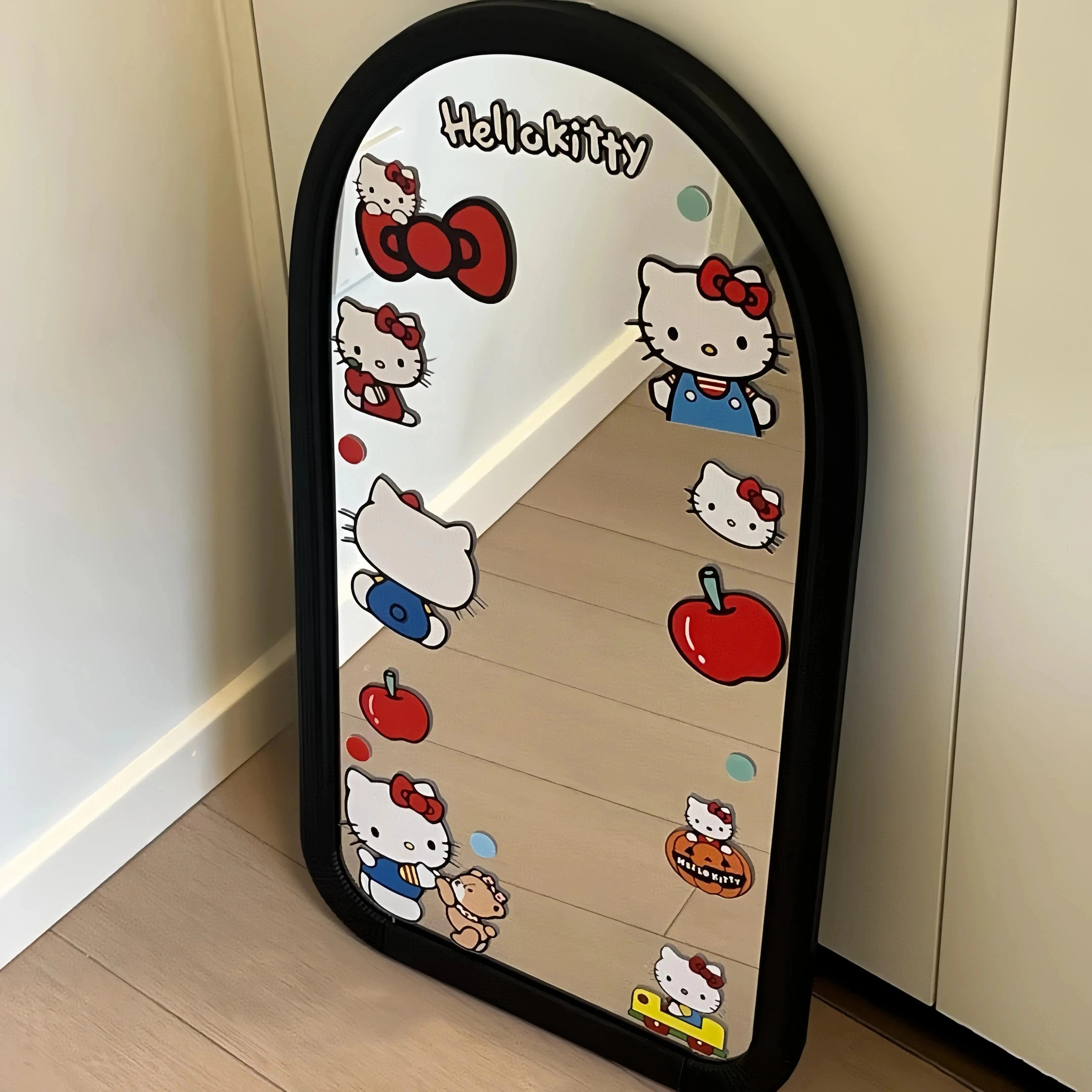 哈喽kitty镜子创意可爱半身镜diy材料贴纸手工改造宿舍梳妆化妆镜,家庭/个人清洁工具,柜镜/梳妆镜,淘宝优惠券,粉丝福利购,淘宝优惠卷