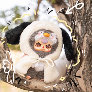 baby three娃三岁我不是大侠系列毛绒盲盒潮玩摆挂件可爱公仔礼物