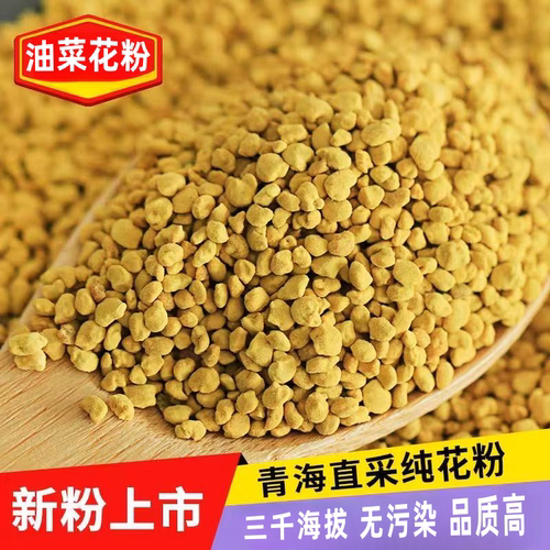 2026年新鲜青海油菜花粉纯天然正品食用蜂花粉农家未破壁500g包邮
