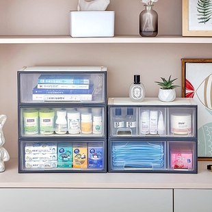 医院便民服务箱大容量抽屉式药品收纳盒桌面置物架药箱收纳盒药柜