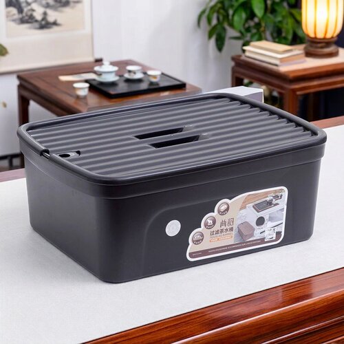 高级感茶水桶新中式茶水桶矮款茶渣桶小茶桶废水桶茶具配件茶台茶
