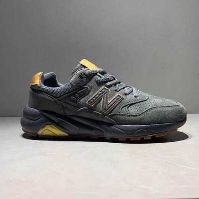 外贸尾货秋冬真皮运动透气男鞋外贸捡漏N580复古慢跑鞋百搭跑步鞋