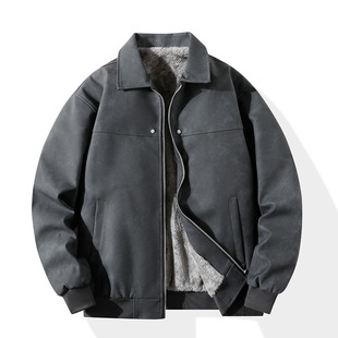 NASA官方联名25美式 复古pu皮衣外套男高街宽松翻领夹克潮牌春秋季