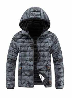 速卖通热销雪山款双排扣连帽棉服