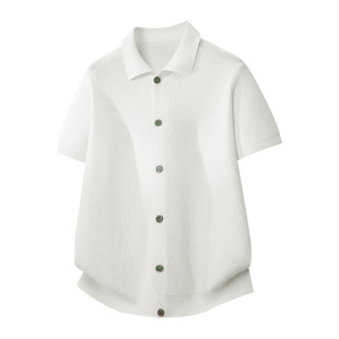 休闲商务百搭高品纯色翻领半袖 时尚 波罗 修身 NASA官方联名2026夏季