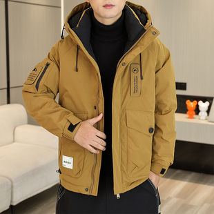 NASA官方联名高品质男士冬季立领羽绒爆款风休闲保暖轻薄羽绒服潮