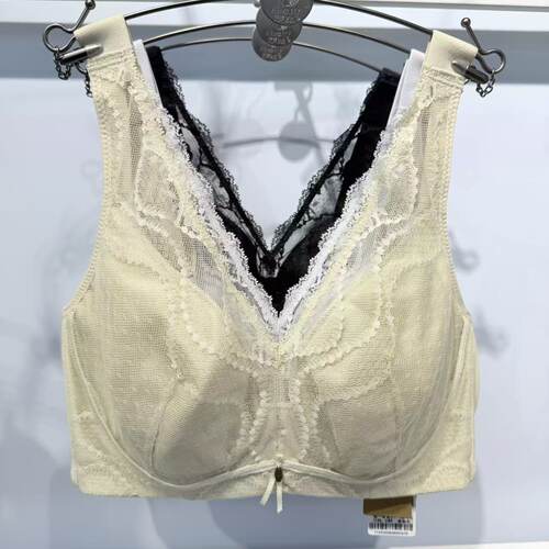 完美体态W7155桑蚕丝内里大胸显小CDE杯防下垂侧收副乳文胸