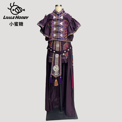 出租秀服广西三月三少数民族高定服饰毛南族非遗服装租赁旅拍写真