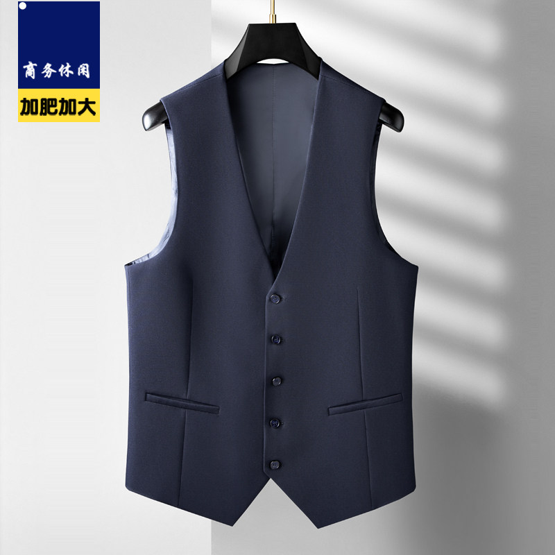 英伦大码宽松马甲英伦婚礼背心