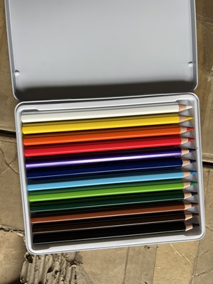 推荐客供芯儿童专用1厘米0.53芯直径大六角杆12色安全彩铅限量款