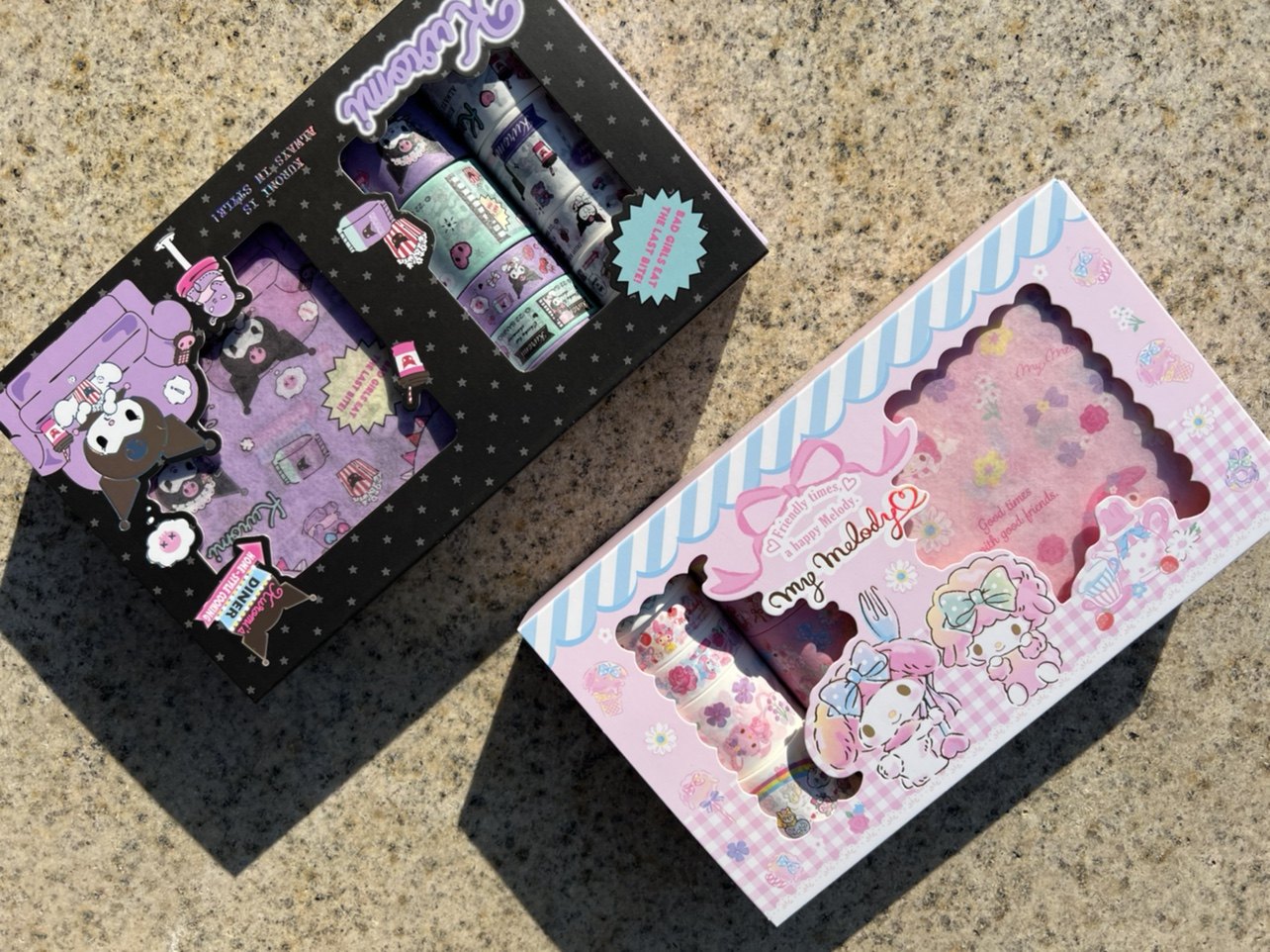 广博品牌正品授权三丽鸥家族库洛米美乐蒂胶带贴纸套装