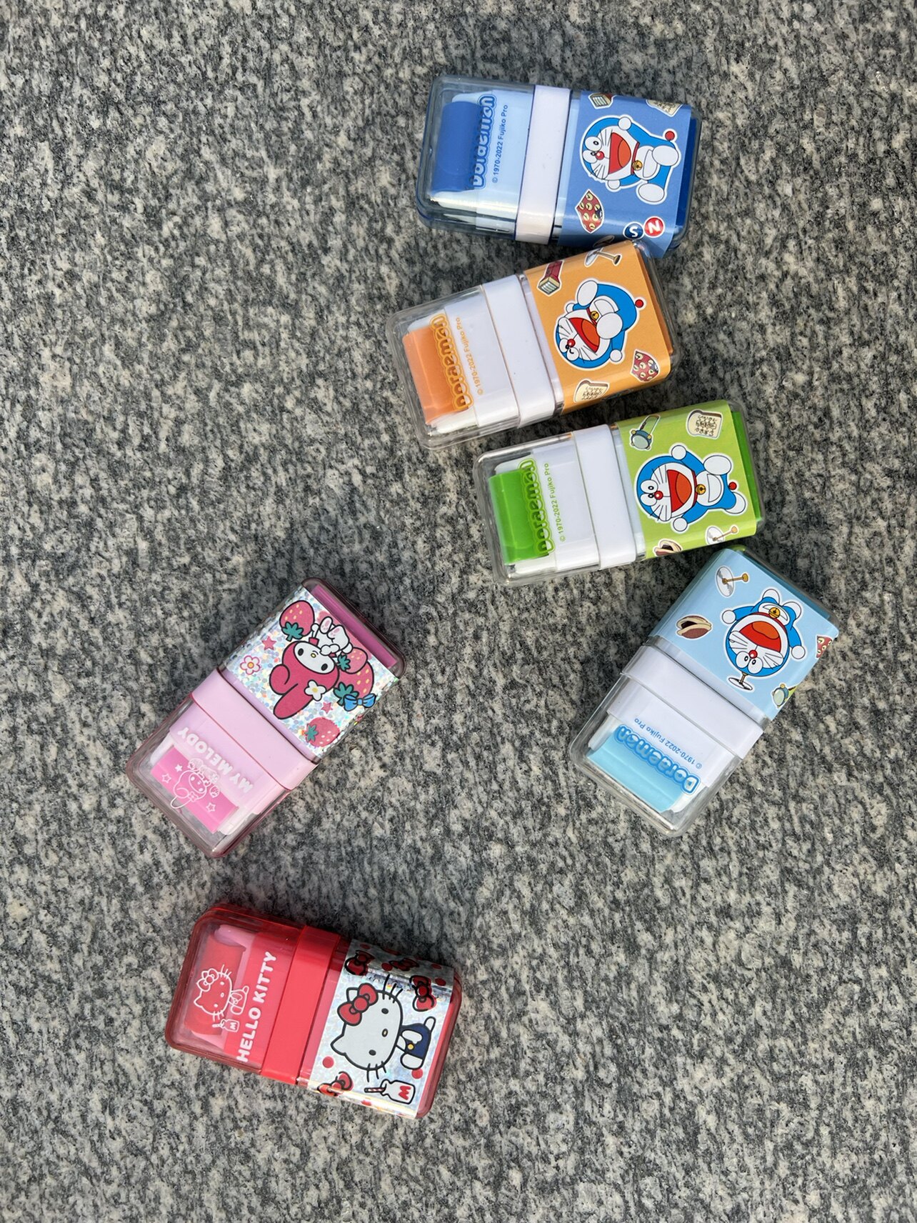 一正品牌正版授权三丽鸥哆啦a梦滚轮橡皮擦1只