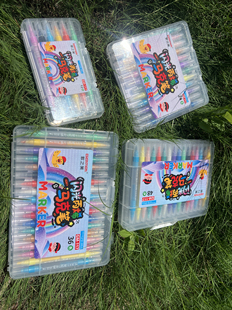 丙烯双头丙烯软硬头马克笔（一头带闪光+一头不闪）12/24/36/48色