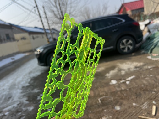 小鱼儿荧光黄色万花尺两把