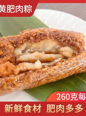 水乡阿婆咸蛋黄纯肥肉粽260g2只-10只阿婆纯手工新鲜早餐速食粽子