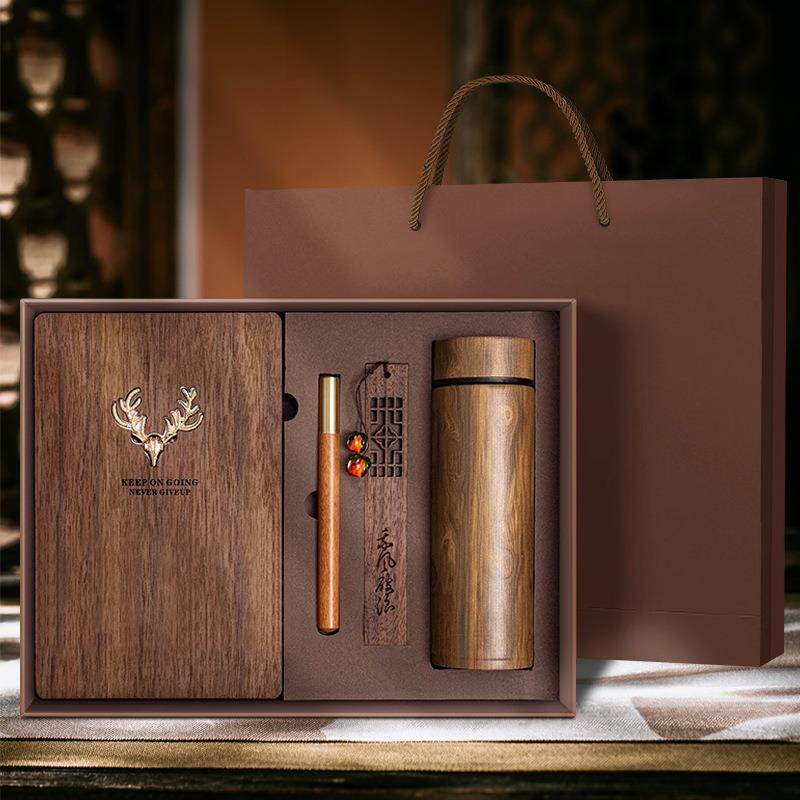 父亲节送爸爸木质奢感记事本