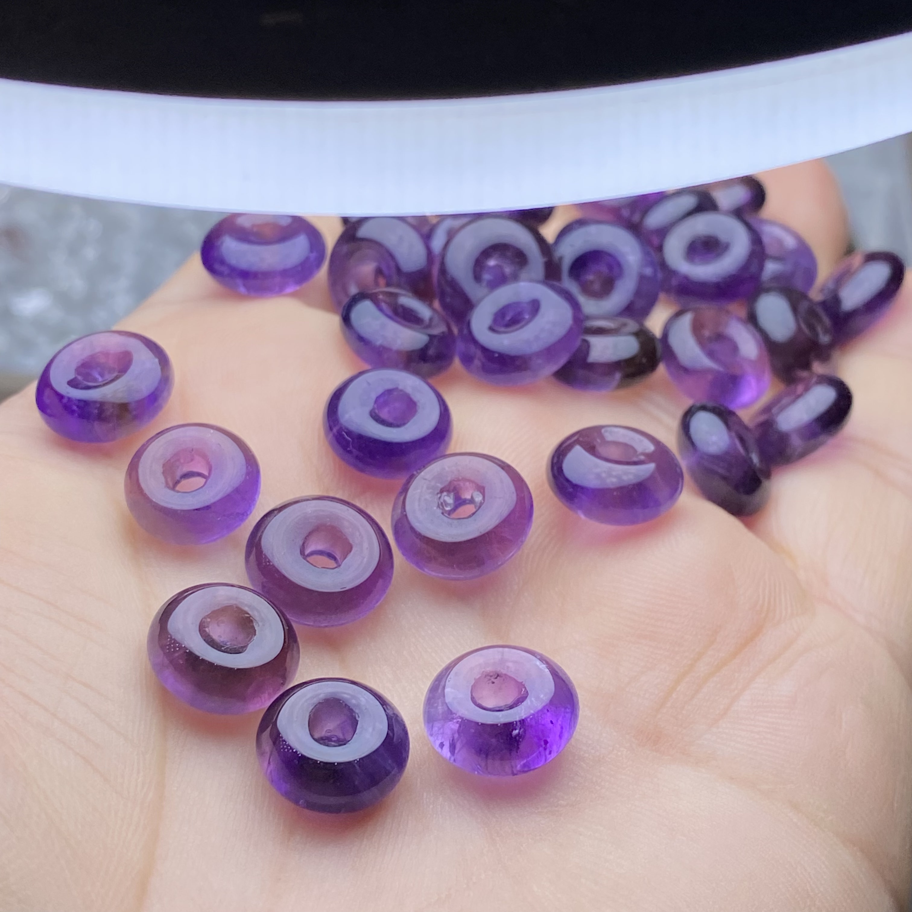 天然紫水晶平安扣散珠子手串手链项链隔珠提溜坠diy配件配饰品,饰品/流行首饰/时尚饰品新,DIY配件,淘宝优惠券,粉丝福利购,淘宝优惠卷