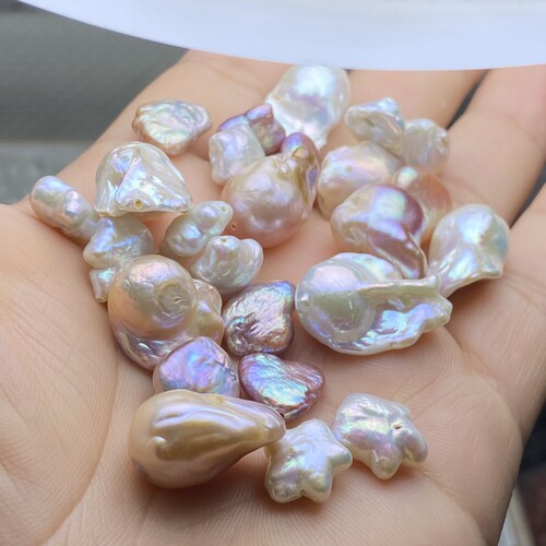 天然淡水珍珠巴洛克异形散珠瞳孔手链手串项链diy饰品配件配饰