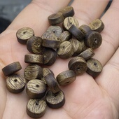 天然沉香木算盘珠隔片隔珠垫片散珠蜜蜡手串佛珠diy配件配饰