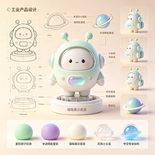 美佳工业设计卡通玩具设计面包设计
